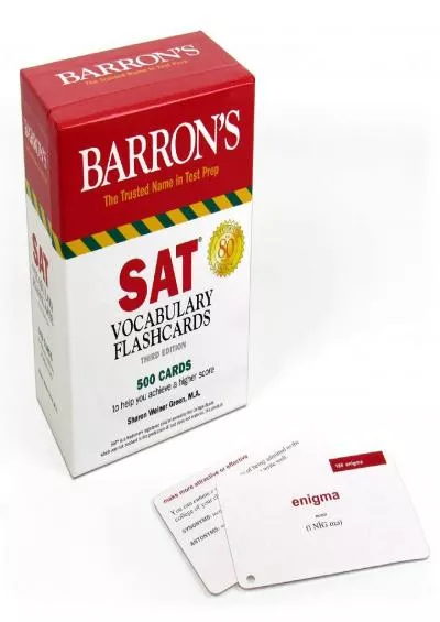 [READ] SAT Vocabulary Flashcards: 500 Cards Reflecting the Most Frequently Tested SAT Words + Sorting Ring for Custom Study Barron\'s Test Prep