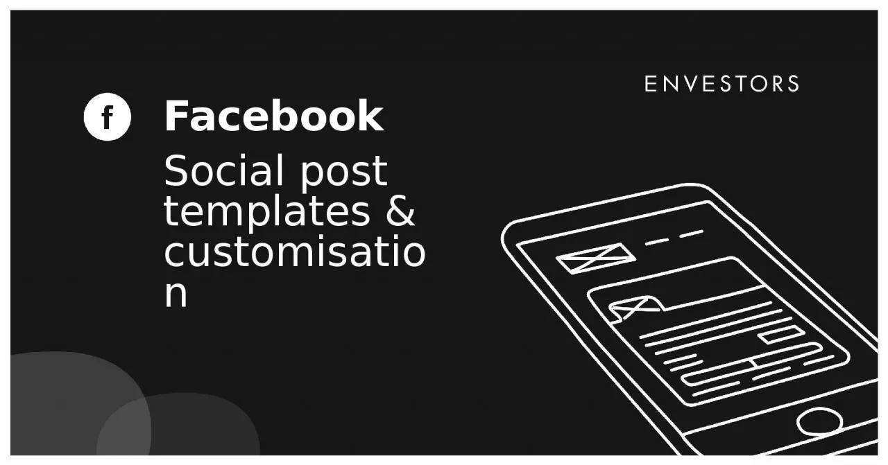 PPT-Facebook Social post templates & customisation