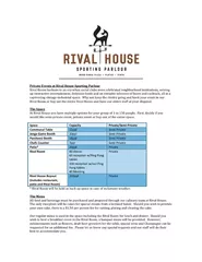 Private Events at Rival House