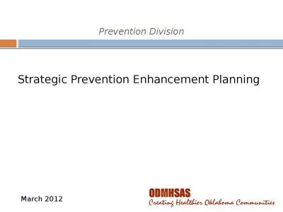 Prevention Division March 2012