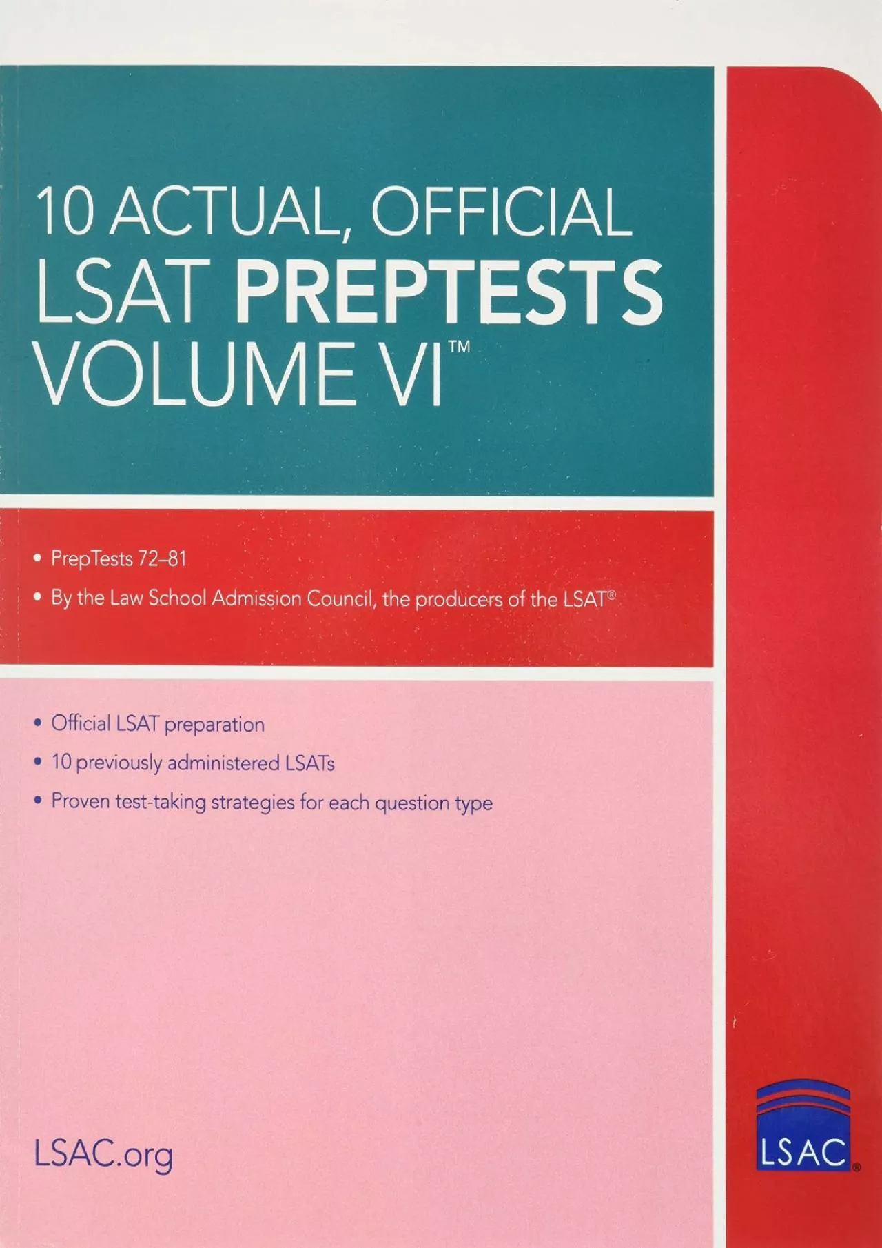 PDF-[READ] 10 Actual, Official LSAT PrepTests Volume VI: PrepTests 72–81