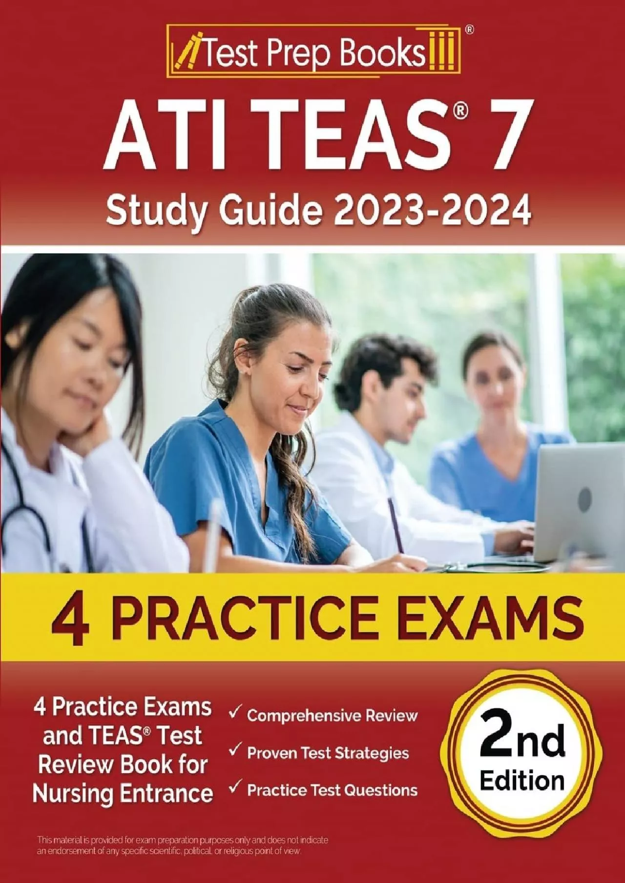 [READ] ATI TEAS 7 Study Guide 2023-2024: 4 Practice Exams and TEAS Test Review Book for