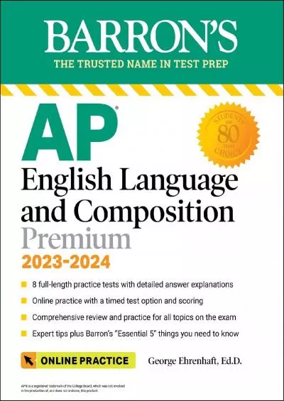 [EBOOK] AP English Language and Composition Premium, 2023-2024: Comprehensive Review with