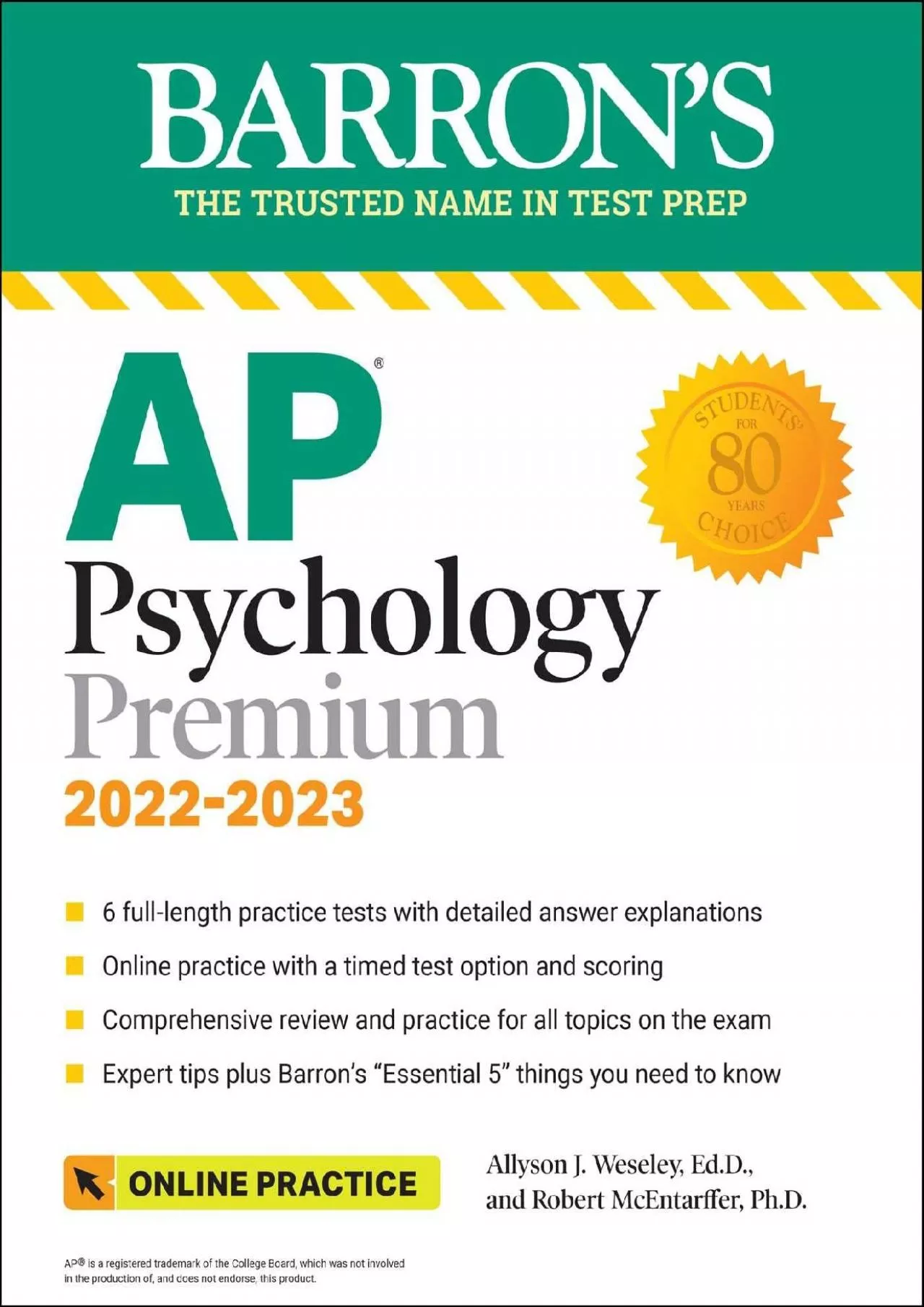 [EBOOK] AP Psychology Premium, 2022-2023: Comprehensive Review with 6 Practice Tests +