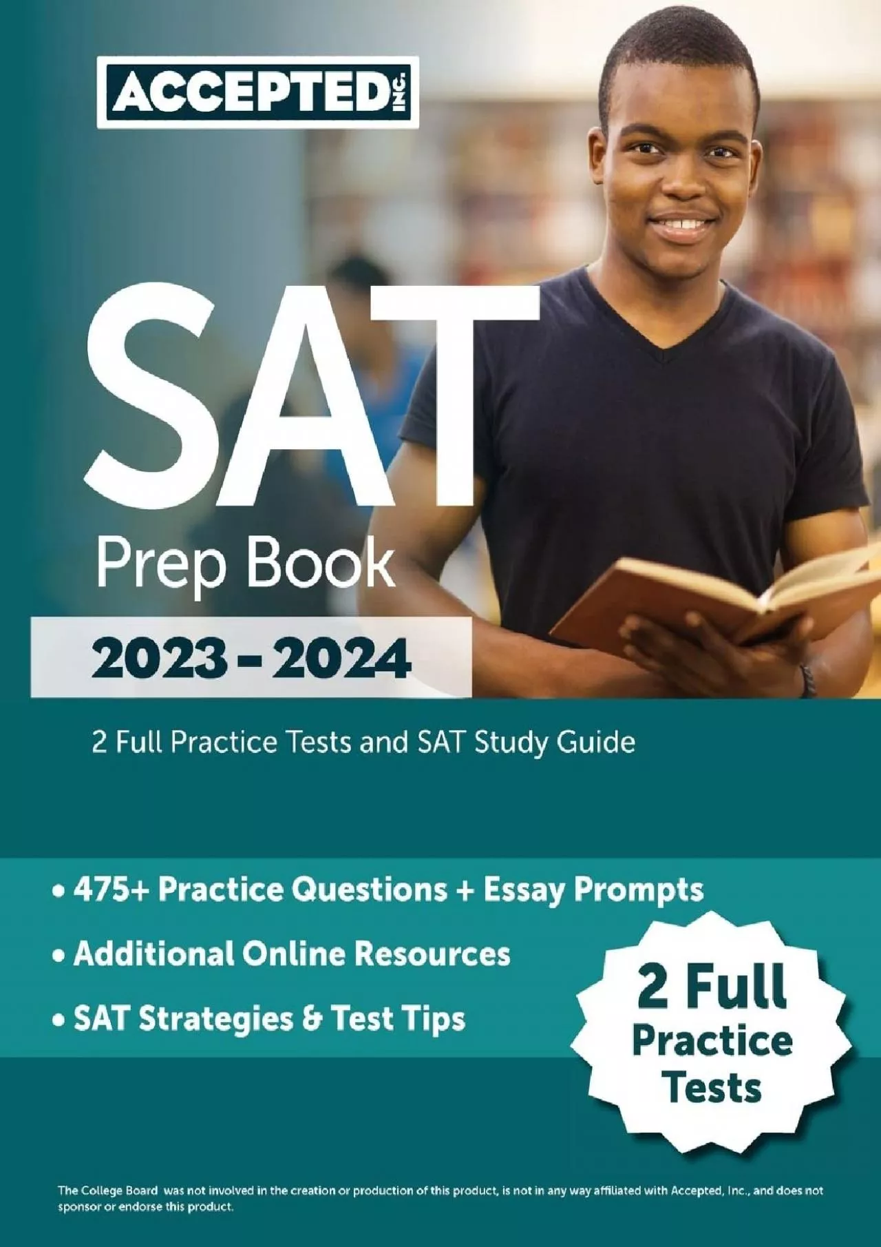 PDF-[DOWNLOAD] SAT Prep Book 2023-2024: 2 Full Practice Tests and SAT Study Guide