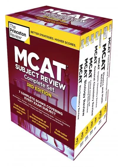 [DOWNLOAD] The Princeton Review MCAT Subject Review Complete Box Set, 3rd Edition: 7 Complete Books + 3 Online Practice Tests Graduate School Test Preparation
