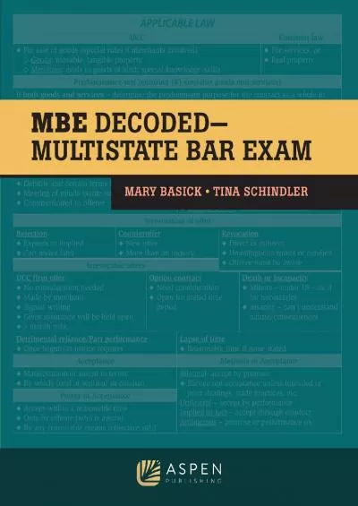 [READ] The MBE Decoded: Multistate Bar Exam Bar Review