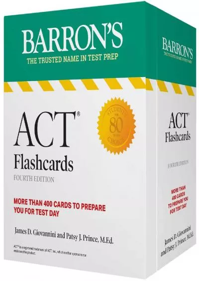 [EBOOK] ACT Flashcards, Fourth Edition: Up-to-Date Review: + Sorting Ring for Custom Study