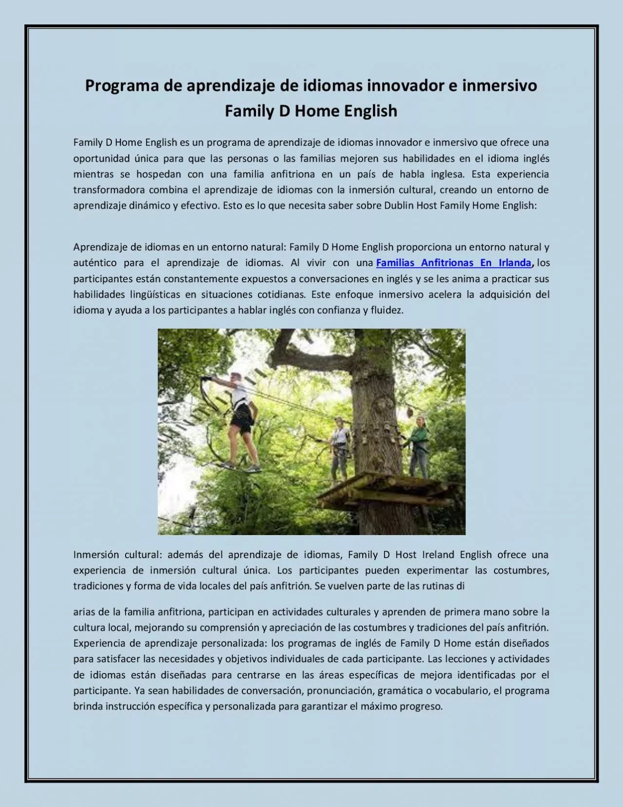 PDF-Programa de aprendizaje de idiomas innovador e inmersivo Family D Home English