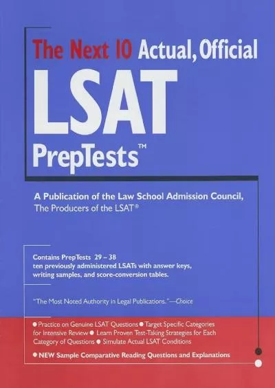 [READ] The Next 10 Actual, Official LSAT PrepTests Lsat Series