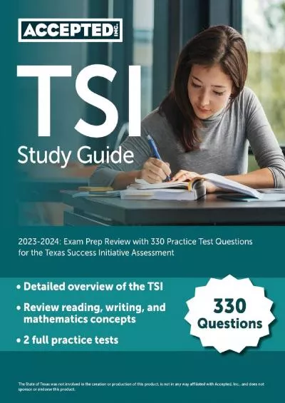 [EBOOK] TSI Study Guide 2023-2024: Exam Prep Review with 330 Practice Test Questions for