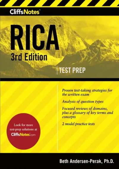 [DOWNLOAD] CliffsNotes RICA: Third Edition, Revised CliffsNotes Test Prep