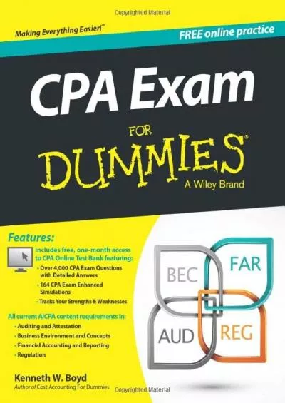 [DOWNLOAD] CPA Exam For Dummies with Online Practice