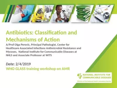 Antibiotics: Classification and Mechanisms of