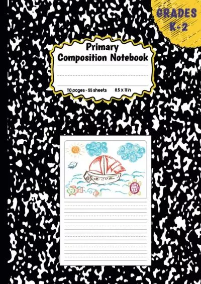 [EBOOK] Primary Composition Notebook: Black Marble, Dotted Midline and Picture Space |