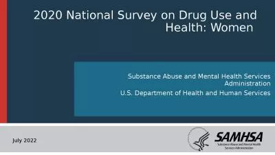 2020 National Survey on Drug Use and Health: Women