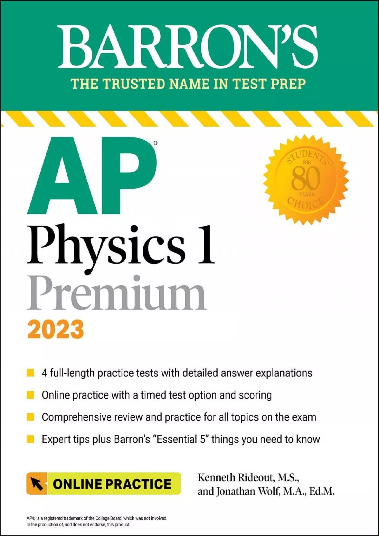 [DOWNLOAD] AP Physics 1 Premium, 2023: Comprehensive Review with 4 Practice Tests + an