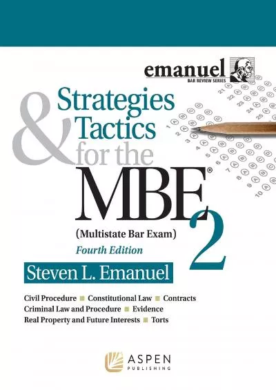 [READ] Strategies  Tactics for the MBE 2 Bar Review The Bar Review, 2