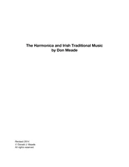 The Harmonica and Irish Traditional Music  by Don Meade