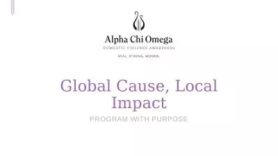 Global Cause, Local Impact