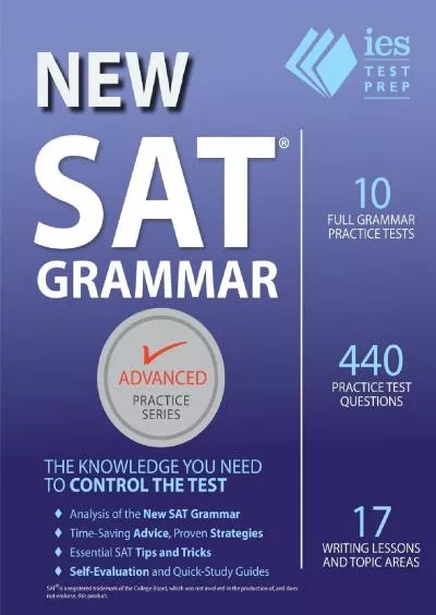 [DOWNLOAD] New SAT Grammar Workbook Advanced Practice