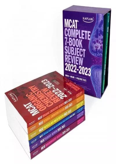 [READ] MCAT Complete 7-Book Subject Review 2022–-2023: Books + Online + 3 Practice Tests Kaplan Test Prep