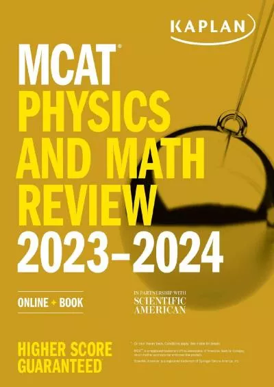 [DOWNLOAD] MCAT Physics and Math Review 2023-2024: Online + Book Kaplan Test Prep