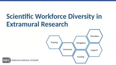 Scientific Workforce Diversity in Extramural Research