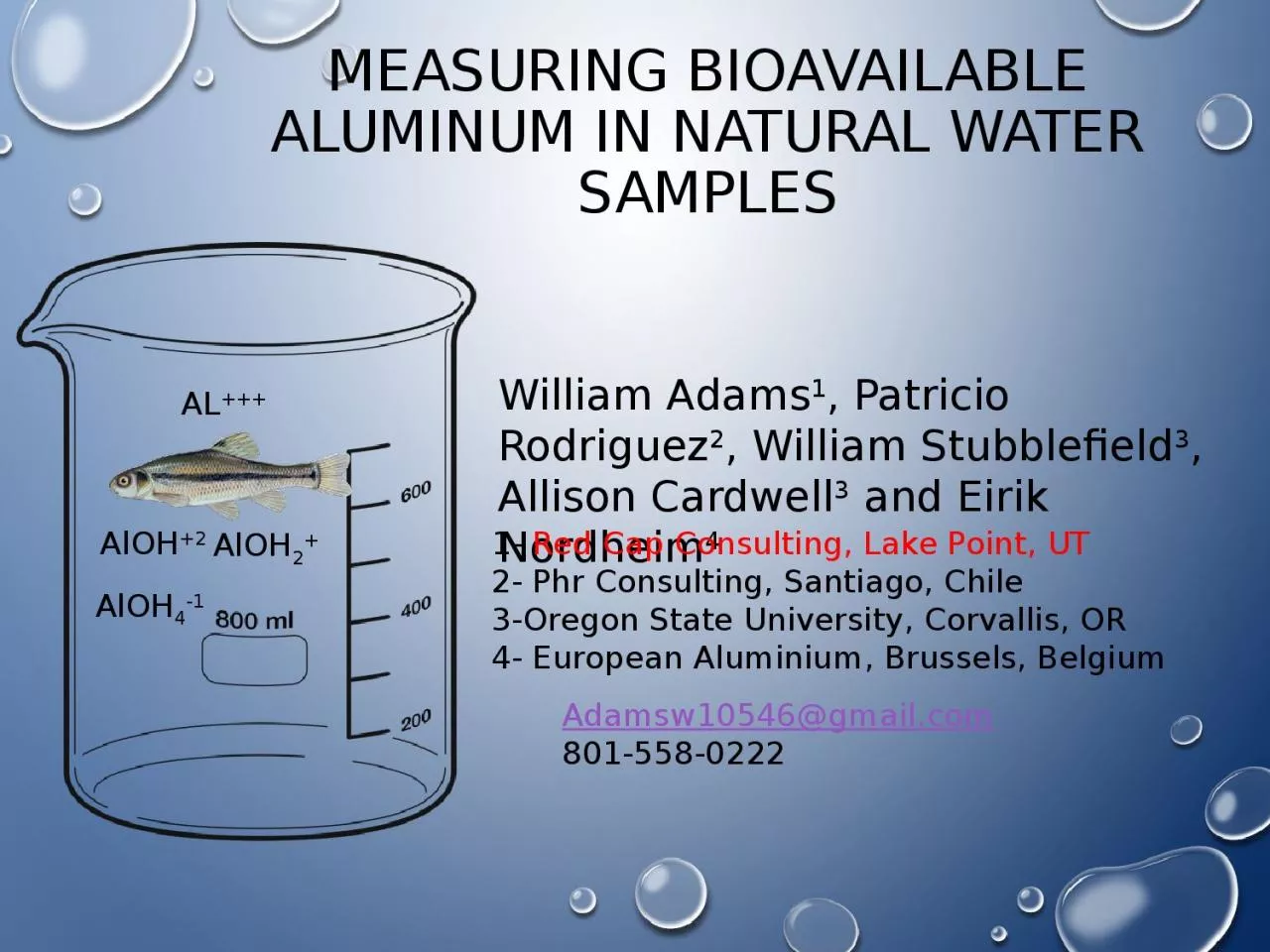 PPT-Measuring Bioavailable Aluminum in Natural Water Samples