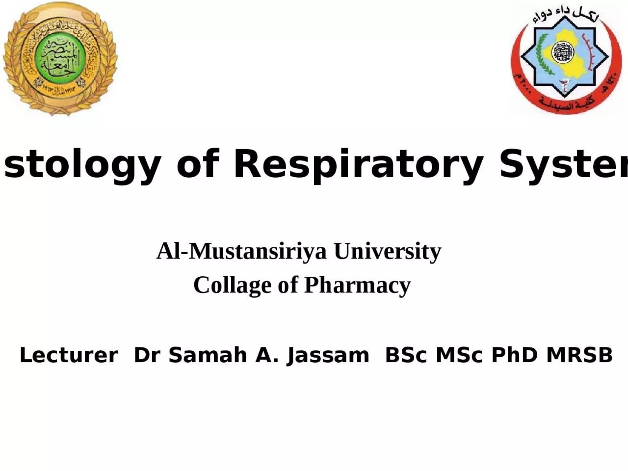 PPT-Histology of Respiratory System