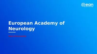 European Academy  of  Neurology