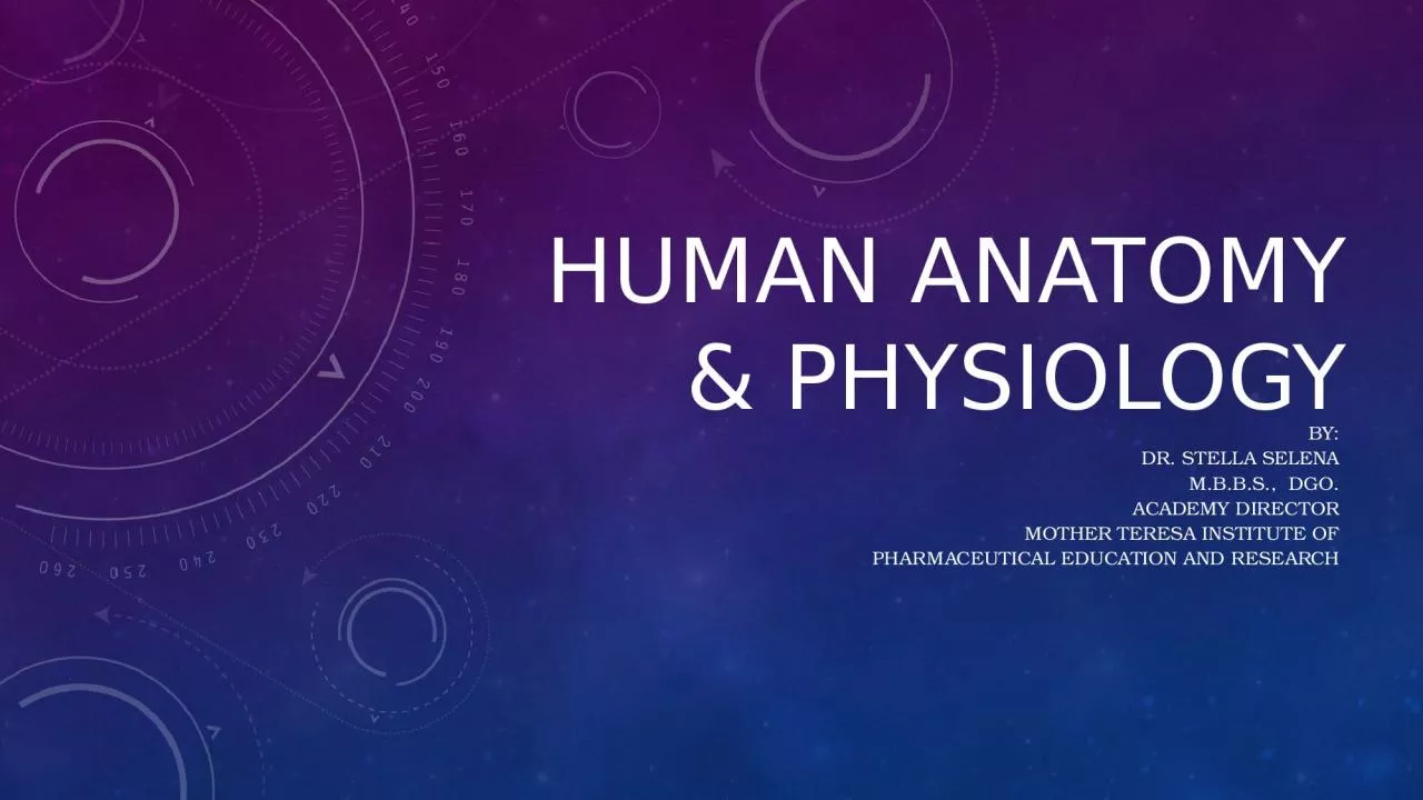 PPT-Human anatomy & physiology