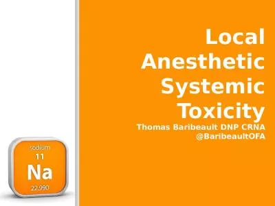 Local Anesthetic Systemic Toxicity