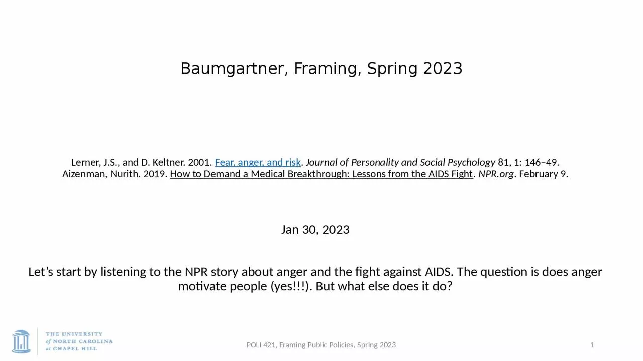 PPT-Baumgartner, Framing, Spring 2023