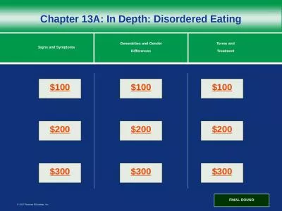 Chapter  13A : In Depth: Disordered Eating