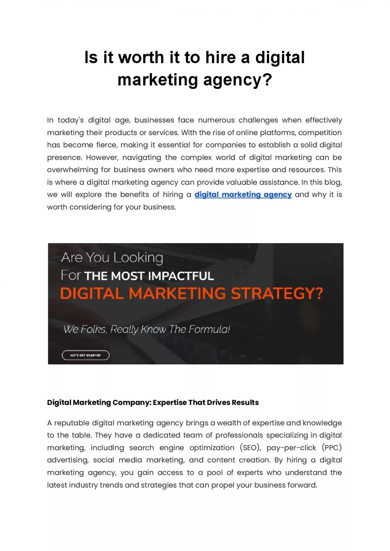 PDF-Is it worth it to hire a digital marketing agency?