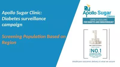 Apollo Sugar Clinic: Diabetes surveillance campaign