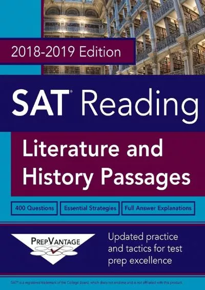 [DOWNLOAD] SAT Reading: Literature and History, 2018-2019 Edition