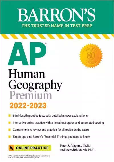 [READ] AP Human Geography Premium, 2022-2023: Comprehensive Review with 6 Practice Tests