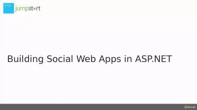 Building Social Web Apps in ASP.NET