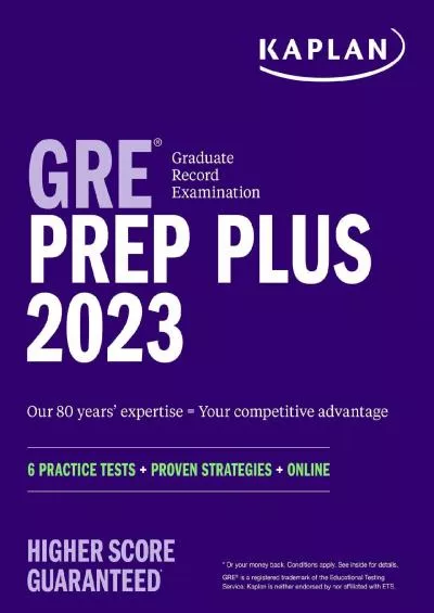 [READ] GRE Prep Plus 2023, Includes 6 Practice Tests, 1500+ Practice Questions + Online