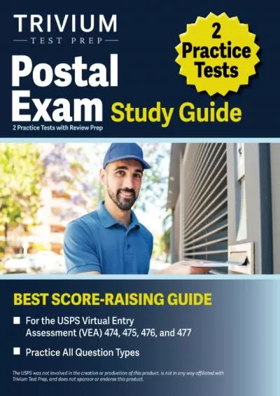 [EBOOK] Postal Exam Study Guide: 2 Practice Tests with Review Prep for the USPS Virtual Entry Assessment VEA 474, 475, 476, and 477