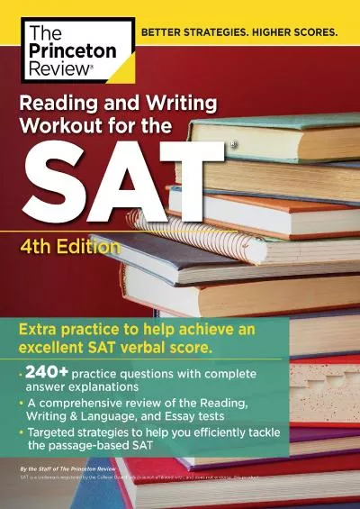 [READ] Reading and Writing Workout for the SAT, 4th Edition College Test Preparation