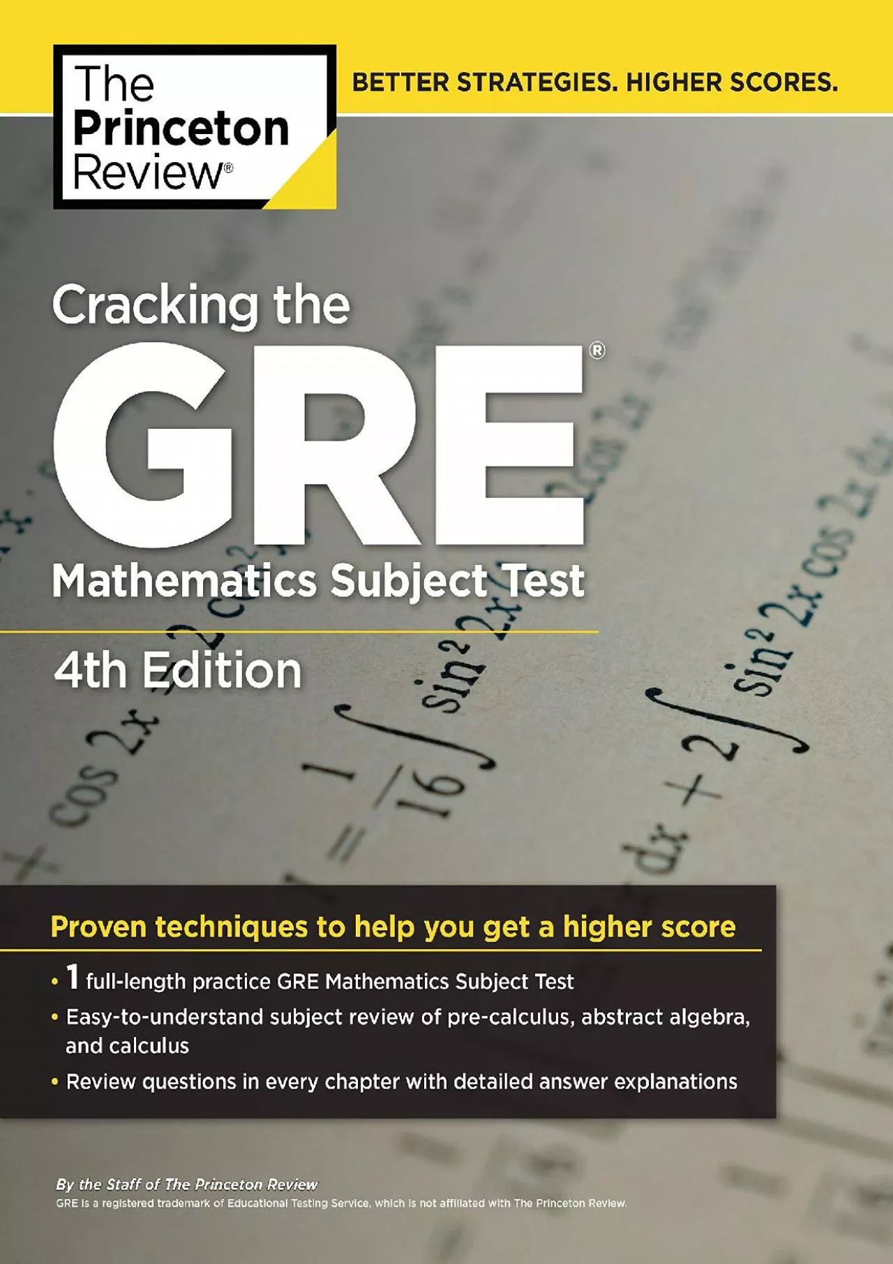 [EBOOK] Cracking the GRE Mathematics Subject Test, 4th Edition