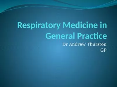Respiratory Medicine in General Practice
