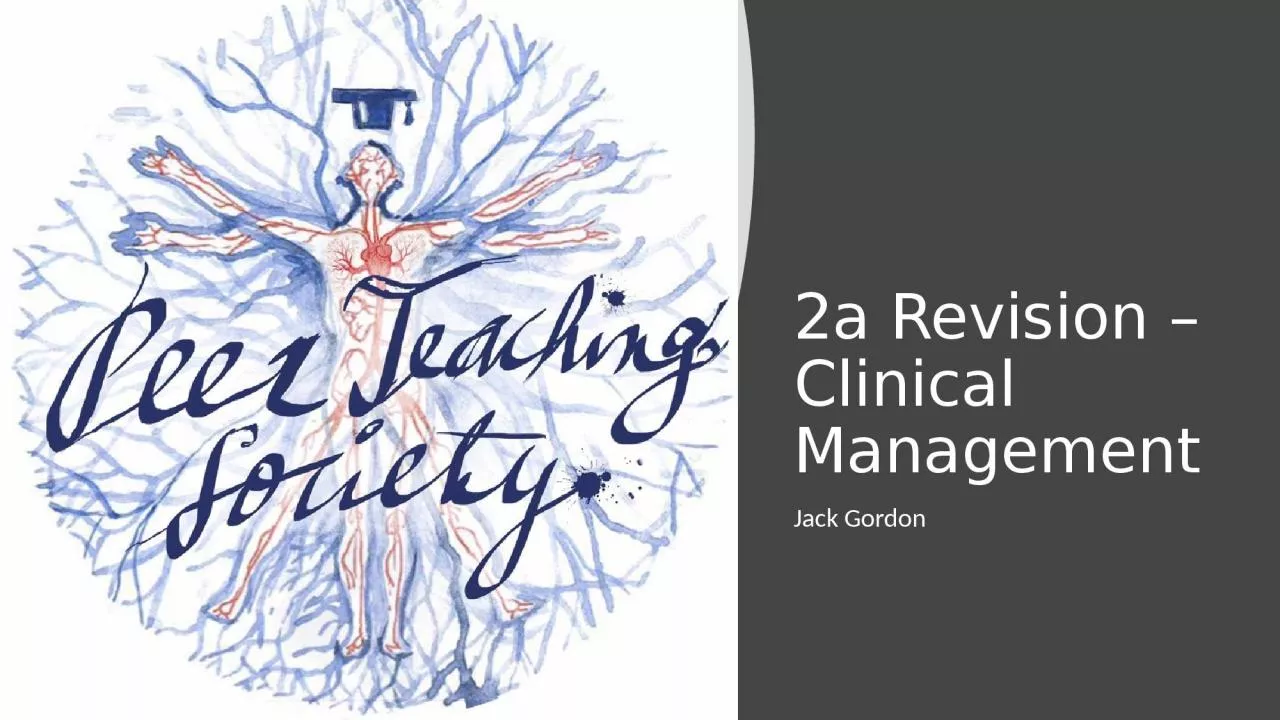 PPT-2a Revision – Clinical Management