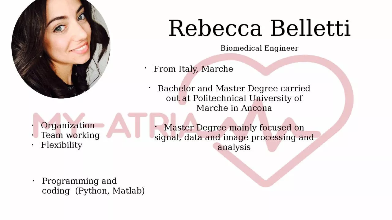 PPT-Rebecca Belletti From Italy, Marche