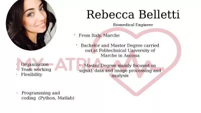 Rebecca Belletti From Italy, Marche