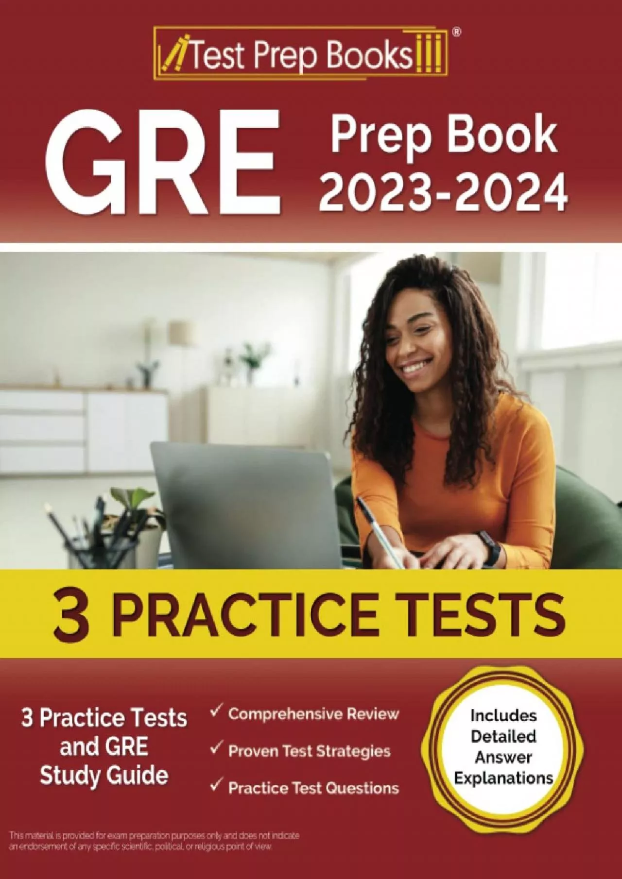 PDF-[EBOOK] GRE Prep Book 2023-2024: 3 Practice Tests and GRE Study Guide [Includes Detailed