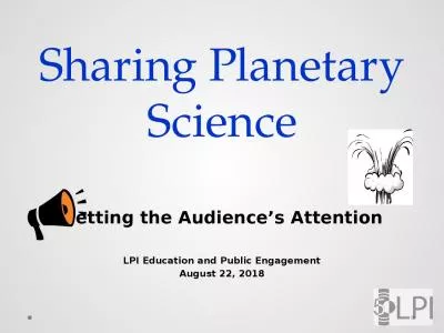 Sharing Planetary Science